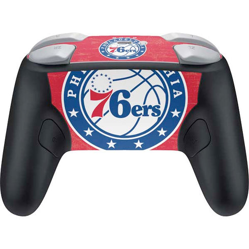 NBA Philadelphia 76ers Distressed Nintendo Switch 2 (2025) Pro Controller Skin