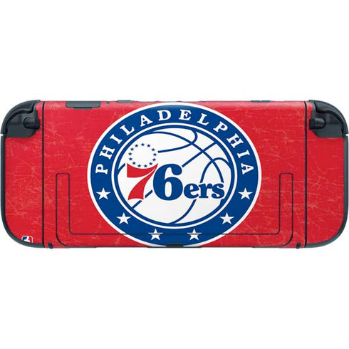 NBA Philadelphia 76ers Distressed Nintendo Switch 2 (2025) with Joy-Con Skin