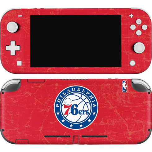 NBA Philadelphia 76ers Distressed Nintendo Switch Lite Skin