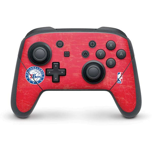NBA Philadelphia 76ers Distressed Nintendo Skins