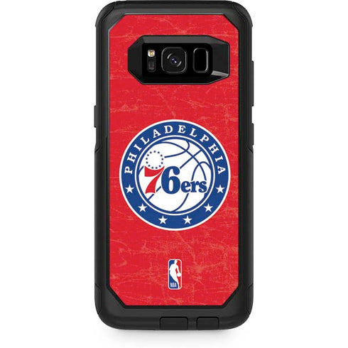 NBA Philadelphia 76ers Distressed Otterbox Commuter Galaxy Skin