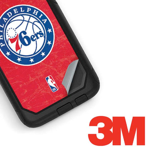 NBA Philadelphia 76ers Distressed Otterbox Commuter Galaxy Skin