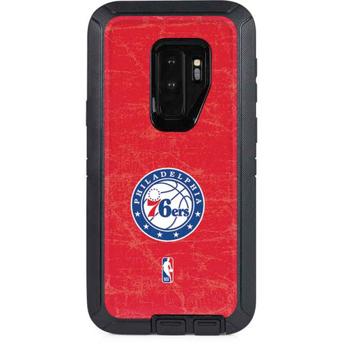 NBA Philadelphia 76ers Distressed Otterbox Defender Galaxy Skin