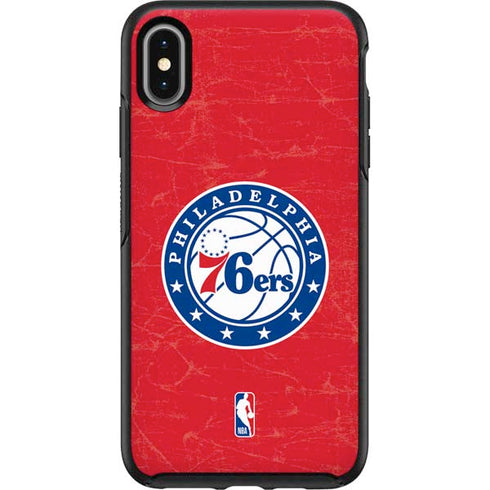 NBA Philadelphia 76ers Distressed Otterbox Symmetry iPhone Skin
