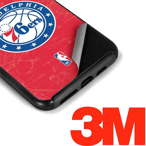 NBA Philadelphia 76ers Distressed Otterbox Symmetry iPhone Skin