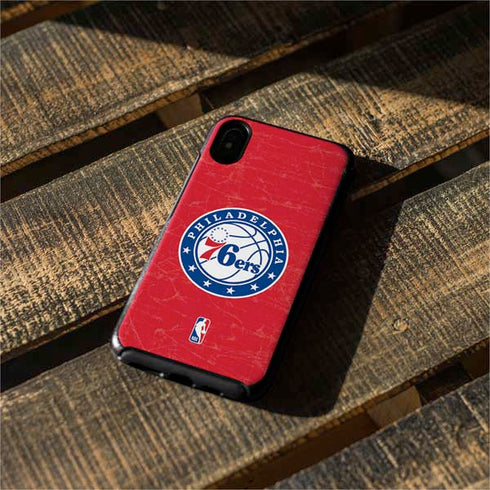 NBA Philadelphia 76ers Distressed Otterbox Symmetry iPhone Skin