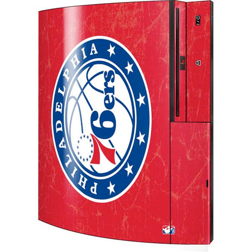 NBA Philadelphia 76ers Distressed Playstation 3 & PS3 Skin