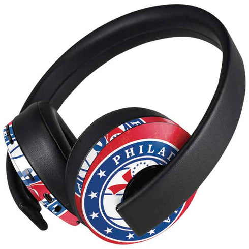 NBA Philadelphia 76ers Distressed PlayStation 4 Gold Wireless Headset Skin