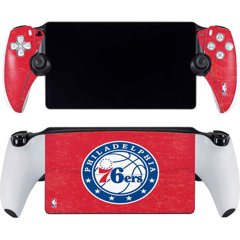 NBA Philadelphia 76ers Distressed PlayStation Portal Remote Player Skin