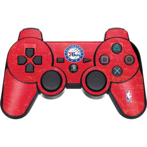 NBA Philadelphia 76ers Distressed PS3 Dual Shock wireless controller Skin