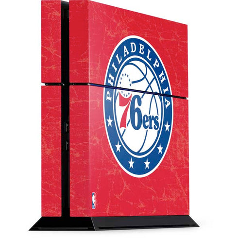 NBA Philadelphia 76ers Distressed PS4 Console Skin