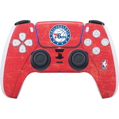 NBA Philadelphia 76ers Distressed PS5 Controller Skin