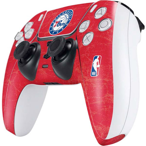 NBA Philadelphia 76ers Distressed PS5 Controller Skin