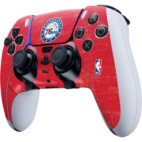 NBA Philadelphia 76ers Distressed PS5 DualSense Edge Pro Controller Skin