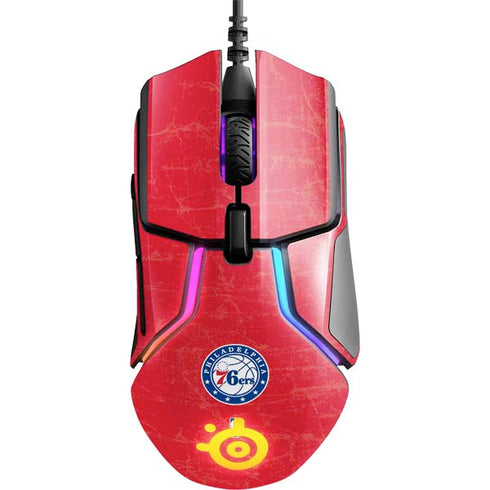 NBA Philadelphia 76ers Distressed SteelSeries Rival 600 Gaming Mouse Skin