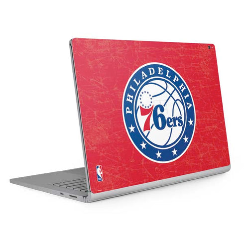 NBA Philadelphia 76ers Distressed Surface Book 2 15in Skin