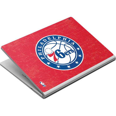 NBA Philadelphia 76ers Distressed Surface Book Skin