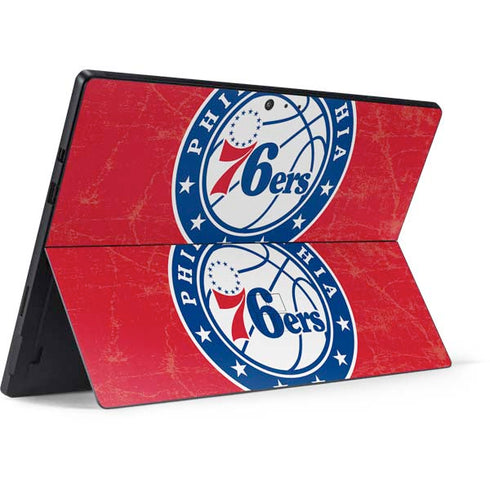 NBA Philadelphia 76ers Distressed Surface Pro 6 Skin