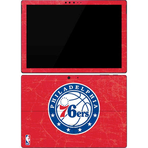 NBA Philadelphia 76ers Distressed Surface Pro 7 Skin