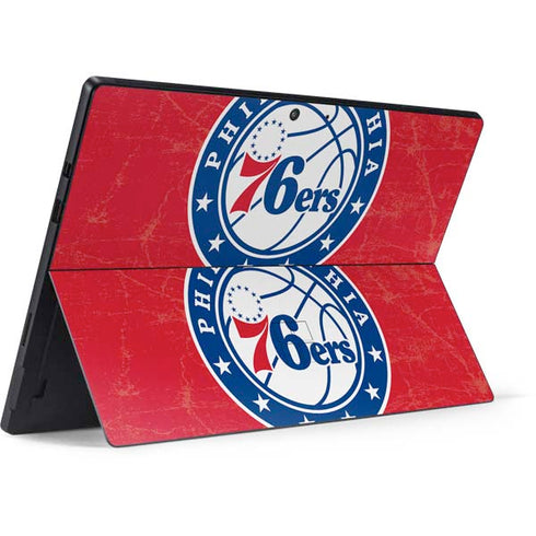 NBA Philadelphia 76ers Distressed Surface Pro 7 Skin