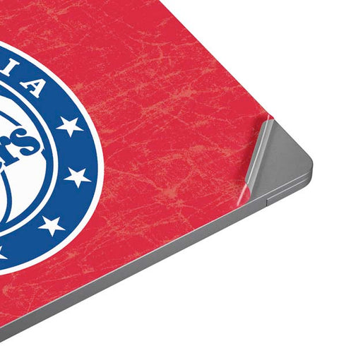 NBA Philadelphia 76ers Distressed Universal Laptop 16in (13 x 9.4in) Skin