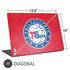 NBA Philadelphia 76ers Distressed Universal Laptop 17in (13.8 x 10in) Skin