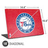 NBA Philadelphia 76ers Distressed Universal Laptop 18in (14.6 x 10.6in) Skin
