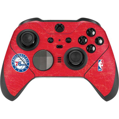 NBA Philadelphia 76ers Distressed Xbox Elite Wireless Controller Series 2 Skin