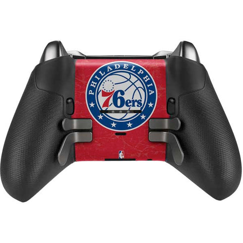 NBA Philadelphia 76ers Distressed Xbox Elite Wireless Controller Series 2 Skin