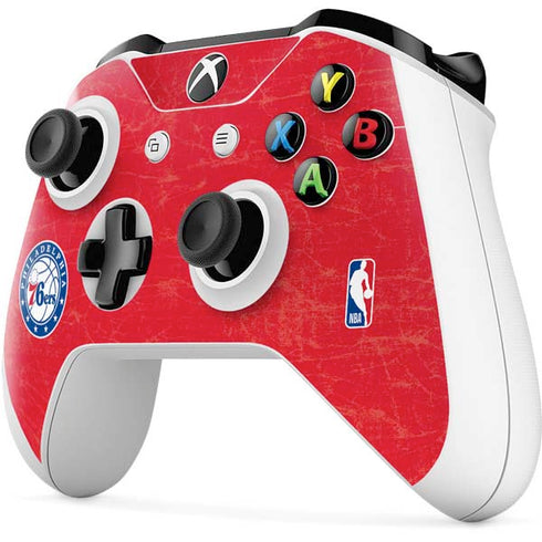 NBA Philadelphia 76ers Distressed Xbox One S Controller Skin