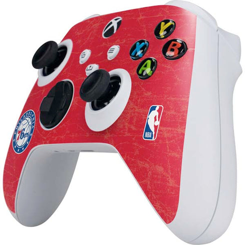 NBA Philadelphia 76ers Distressed Xbox Series S Controller Skin