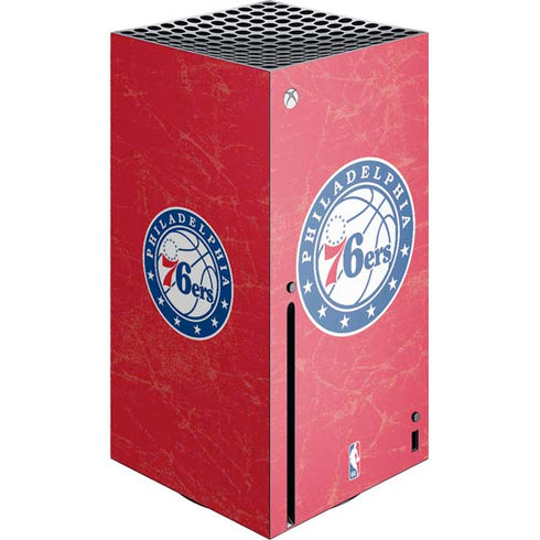 NBA Philadelphia 76ers Distressed Xbox Series X Console Skin