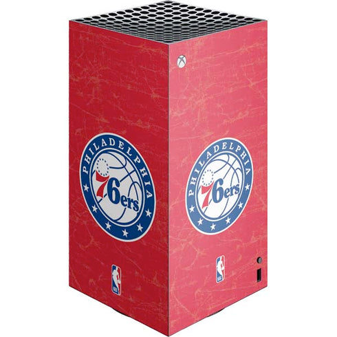 NBA Philadelphia 76ers Distressed XBox Series X Digital Edition Console Skin