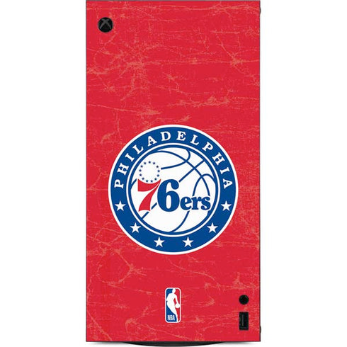 NBA Philadelphia 76ers Distressed XBox Series X Digital Edition Console Skin