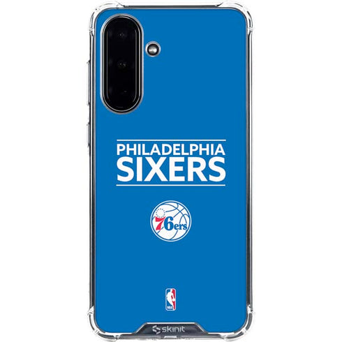 NBA Philadelphia 76ers Standard - Blue Galaxy A36 5G Clear Case