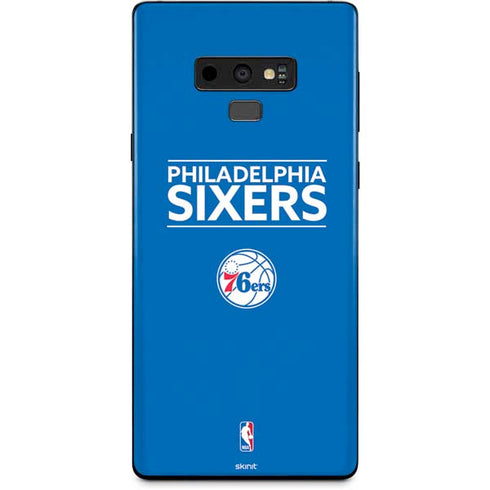 NBA Philadelphia 76ers Standard - Blue Galaxy Note 9 Skin