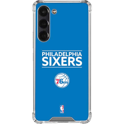 NBA Philadelphia 76ers Standard - Blue Galaxy S24 FE Clear Case