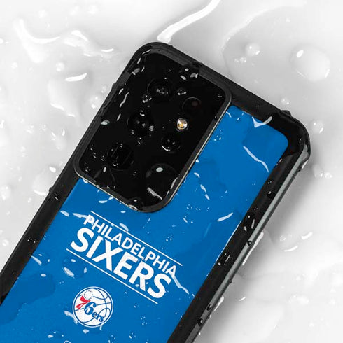 NBA Philadelphia 76ers Standard - Blue Galaxy S24 Ultra Waterproof Case