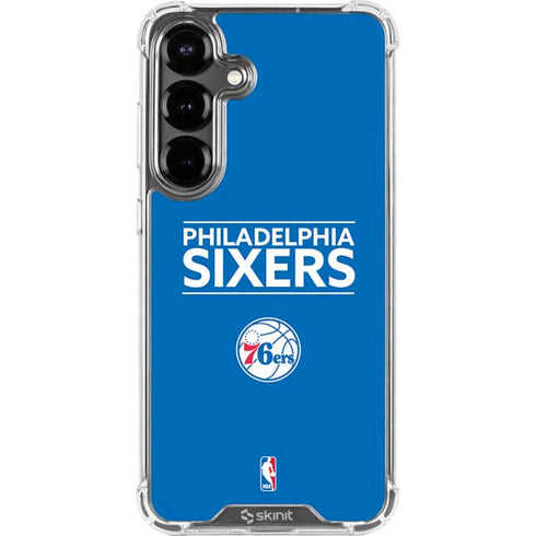 NBA Philadelphia 76ers Standard - Blue Galaxy S26 Clear Case