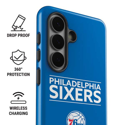 NBA Philadelphia 76ers Standard - Blue Galaxy S26 Impact Case
