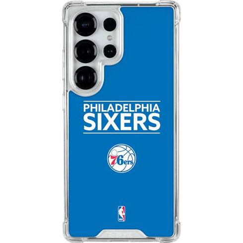 NBA Philadelphia 76ers Standard - Blue Galaxy S26 Ultra Clear Case