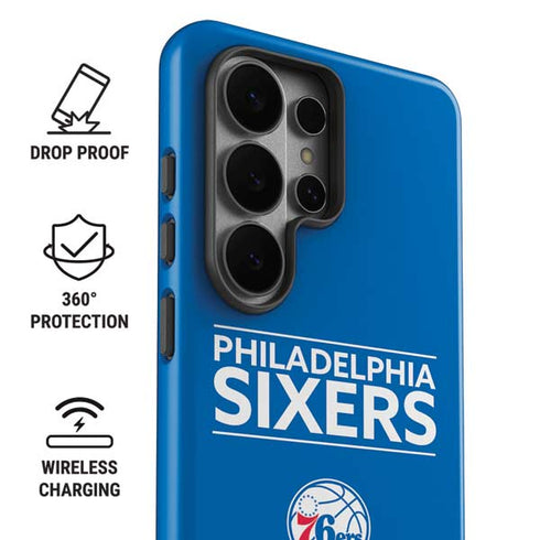 NBA Philadelphia 76ers Standard - Blue Galaxy S26 Ultra Impact Case