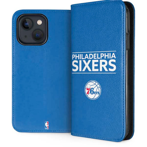 NBA Philadelphia 76ers Standard - Blue iPhone 13 Folio Case