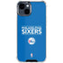 NBA Philadelphia 76ers Standard - Blue iPhone 15 Clear Case