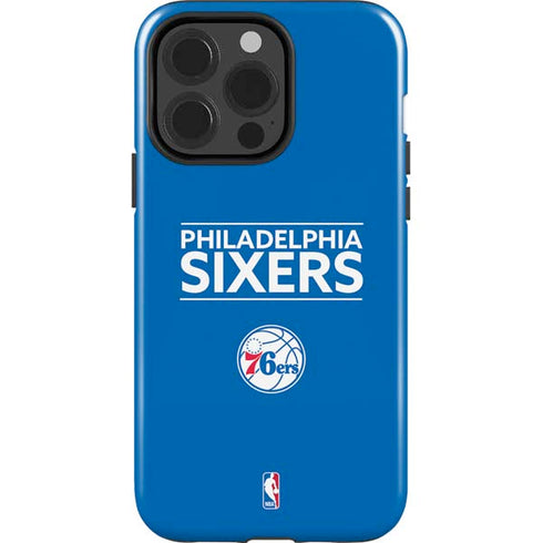 NBA Philadelphia 76ers Standard - Blue iPhone 15 Pro Impact Case
