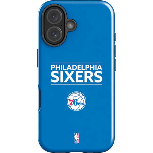 NBA Philadelphia 76ers Standard - Blue iPhone 16 Impact Case