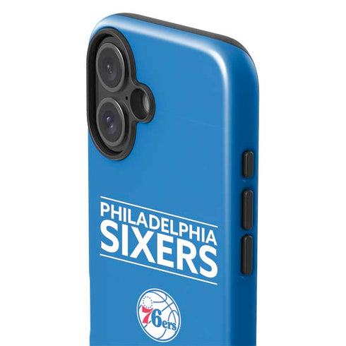 NBA Philadelphia 76ers Standard - Blue iPhone 16 Impact Case