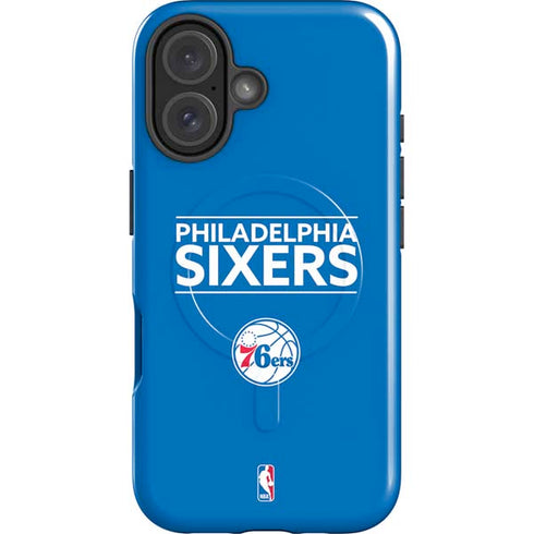 NBA Philadelphia 76ers Standard - Blue iPhone 16 Magsafe Impact Case