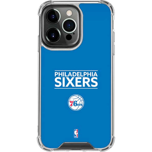 NBA Philadelphia 76ers Standard - Blue iPhone 16 Pro Clear Case