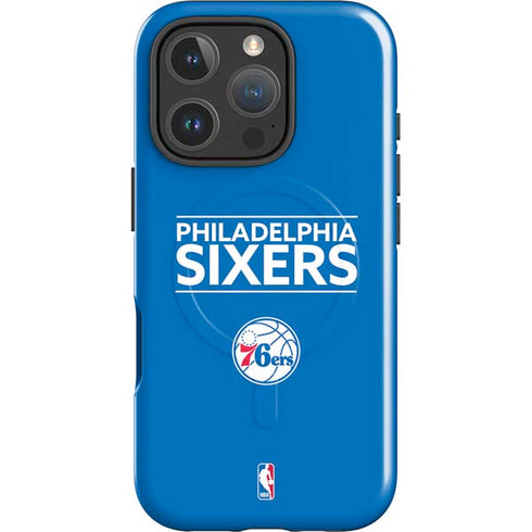 NBA Philadelphia 76ers Standard - Blue iPhone 16 Pro Magsafe Impact Case